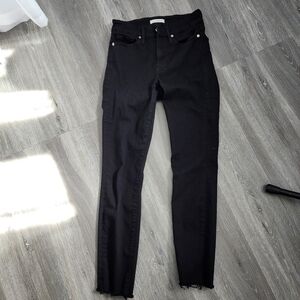 Good American Black Skinny Jeans Size 25 Like New